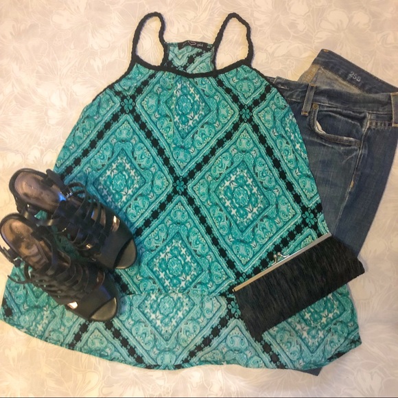 Turquoise Racerback Top - Picture 2 of 5